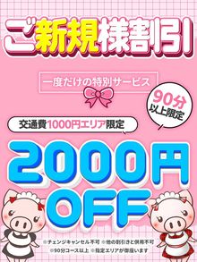 【チャンスは一度きり！】ご新規様限定割引♪　100分総額 1..